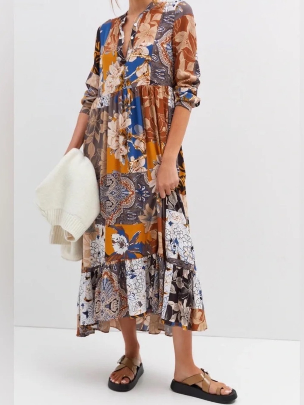 NWT - Mare Mare x Anthropologie Patchwork Floral Maxi Dress